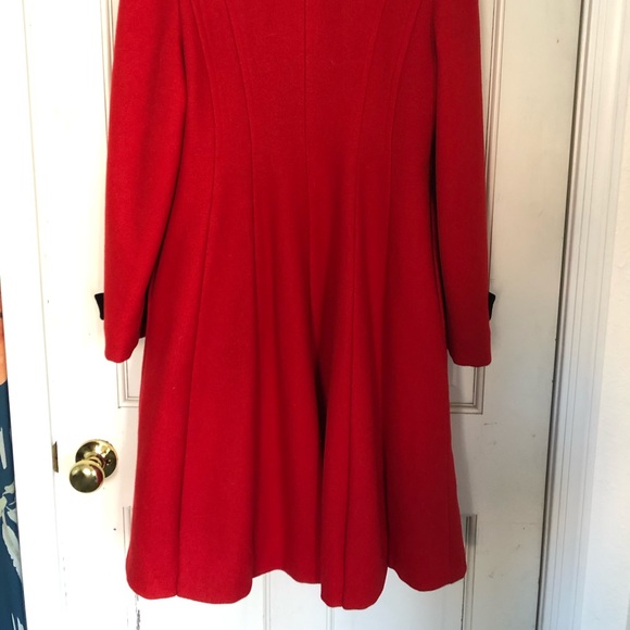 Vintage red military style pea coat - Picture 8 of 8